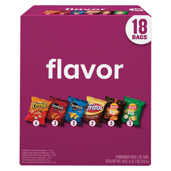 Frito Lay Flavor Mix Variety Pack, 18ct