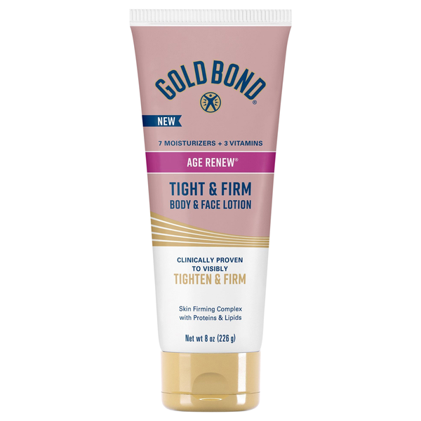 Gold Bond Body & Face Lotion, Age Renew, Tight & Firm