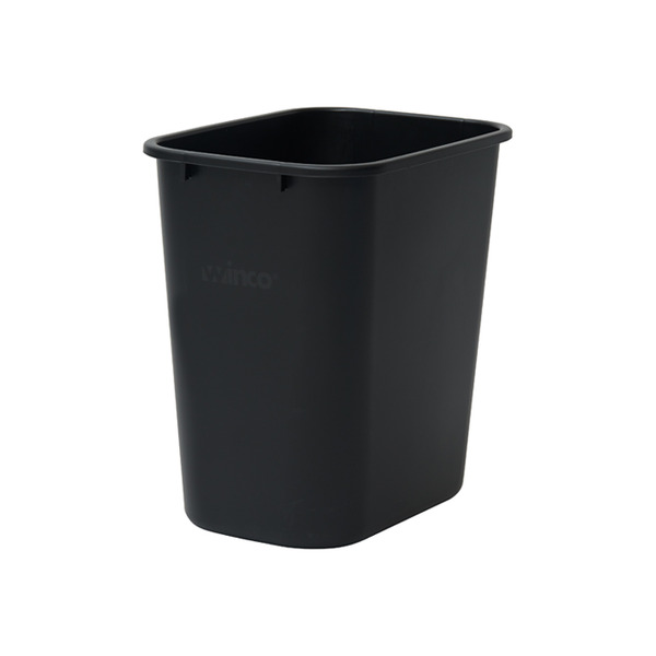 Black Waste Baskets, 28 Qrt