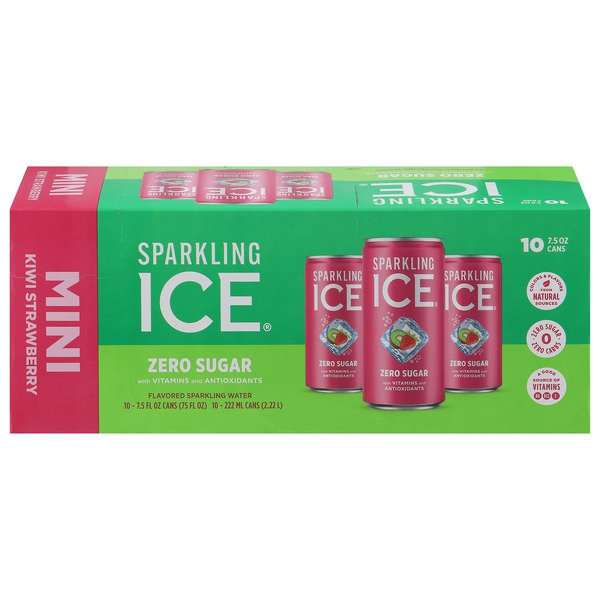 Sparkling Ice® Zero Sugar Kiwi Strawberry Mini Sparkling Water
