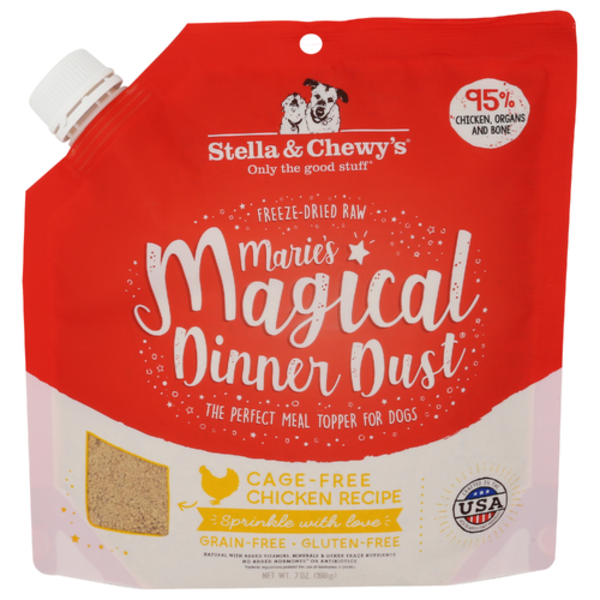 Stella And Chewys Cage-Free Chicken Recipe Marie's Magical Dinner Dust Freeze-Dried Raw Meal Topper For Dogs