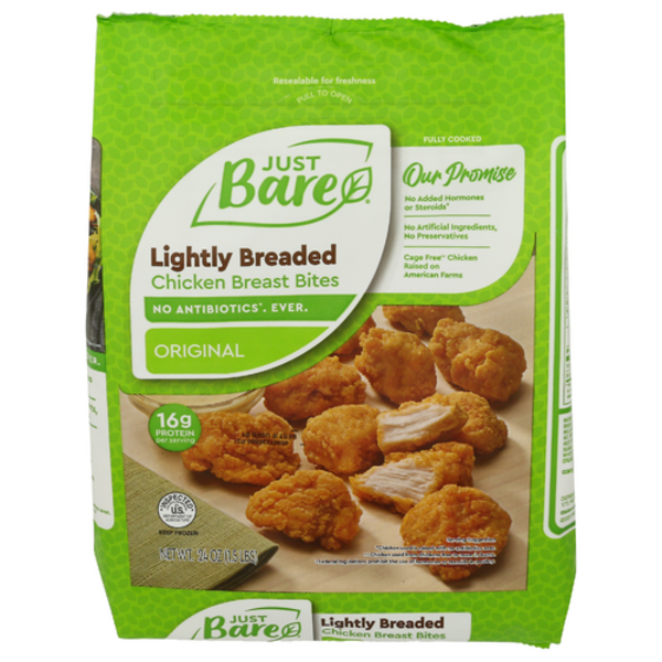 Just Bare Lightly Breaded Chicken Breast Bites