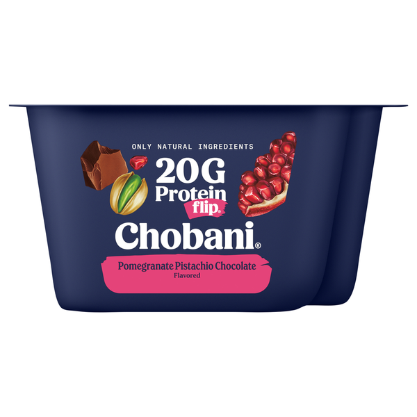Chobani Lowfat Pomegranate Pistachio Chocolate Flavored Greek Yogurt with Pistachios, Cocoa Chunks & Crisps