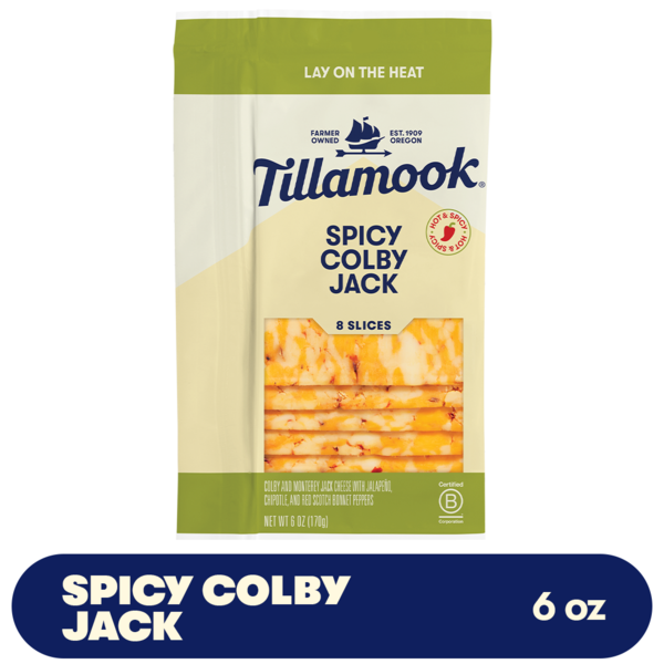 Tillamook Spicy Colby Jack Cheese Slices