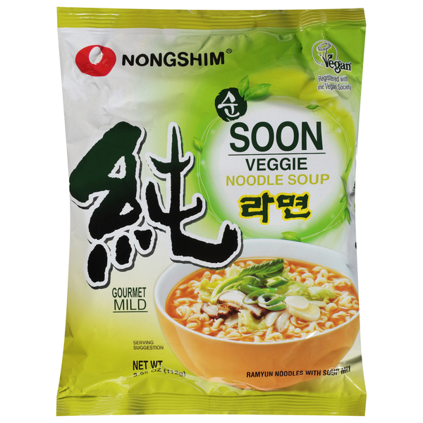 Nongshim Noodle Soup, Soon Veggie, Gourmet Mild Same-Day Delivery