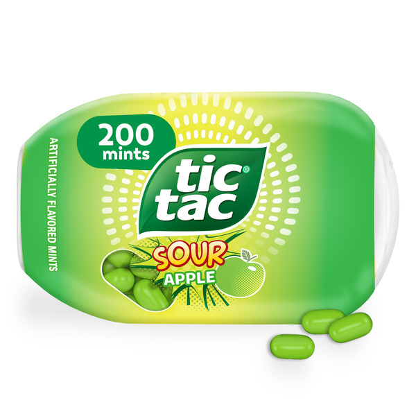 Tic Tac Sour Apple, On-the-Go Pocket-Sized Mints, 200 pieces, 3.4