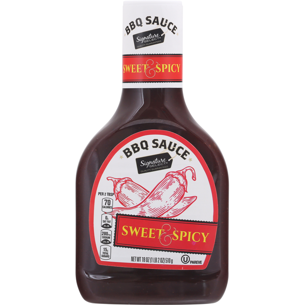 Signature SELECT Barbecue Sauce, Sweet & Spicy, Fat Free