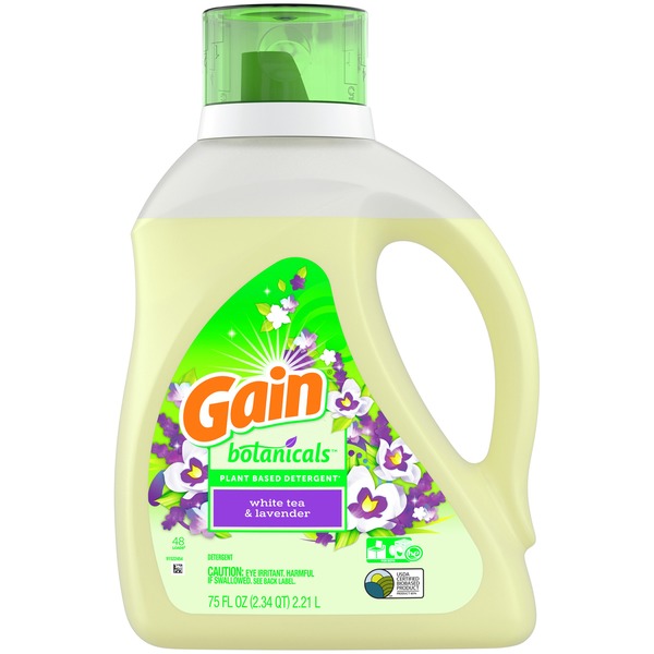 Gain Plant Based Laundry Detergent, White Tea & Lavender (75 oz) Instacart