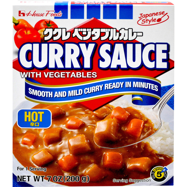 House Curry Sauce, with Vegetables, Hot