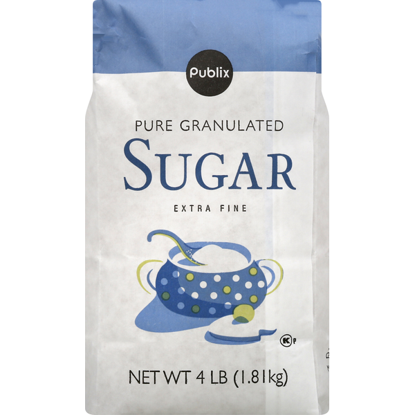 Publix Sugar, Pure Granulated, Extra Fine (4 lb) Instacart