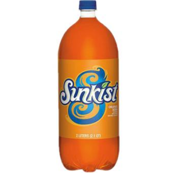 Sunkist - Orange Soda - 8/2L plastic bottles