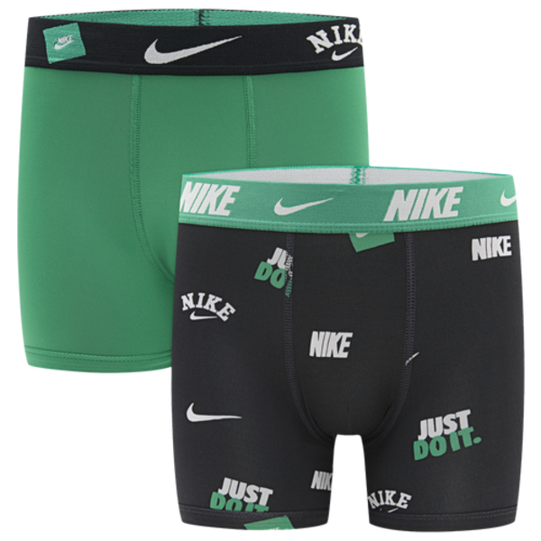 Nike Boys' Printed Boxer Briefs, M - Stadium Green/Multi
