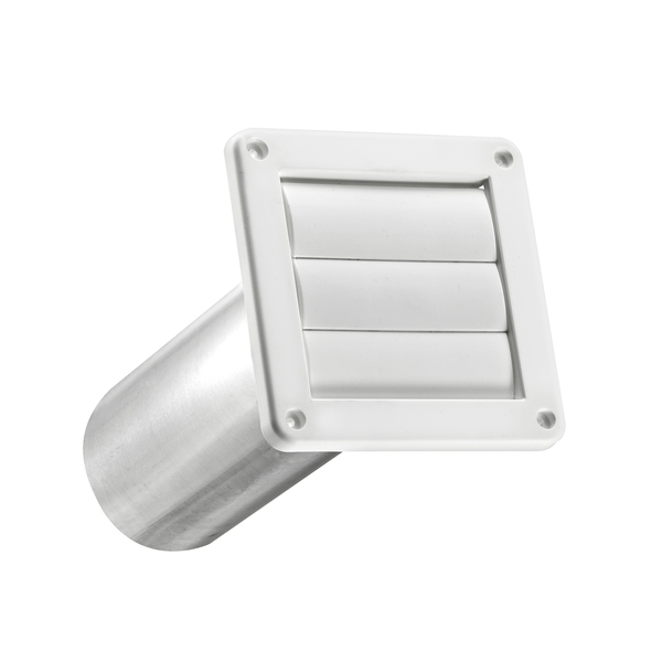 Lambro 4-in Dia Plastic Louvered Dryer Vent Hood
