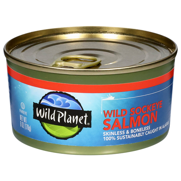 Wild Planet Wild Alaska Sockeye Salmon, Boneless & Skinless Same
