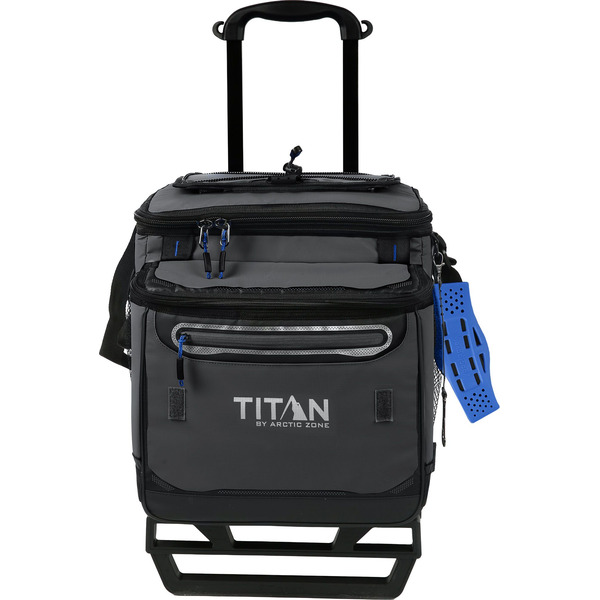 Titan by Arctic Zone Collapsible Wheeled Cooler - Ebony Grey