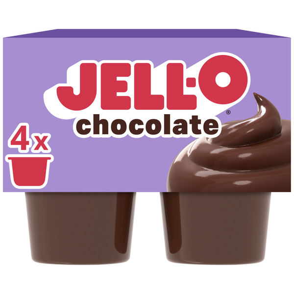 Jell-O Original Chocolate Refrigerated Pudding Cup Snacks Value