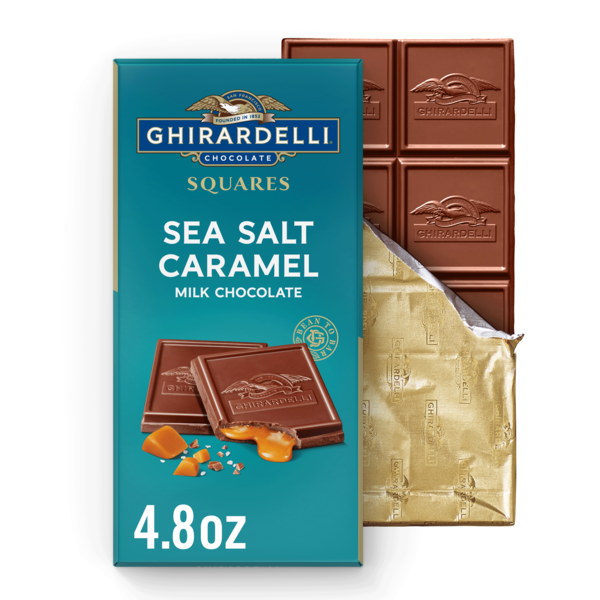 Ghirardelli Sea Salt Caramel Milk Chocolate Squares