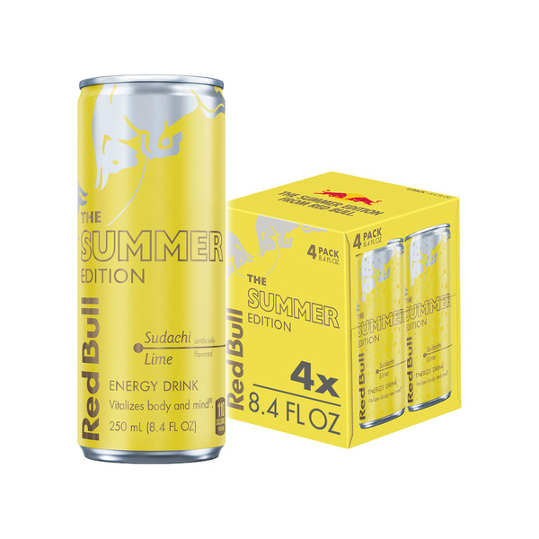 Red Bull Summer Edition Sudachi Lime Multipack Energy Drink Cans