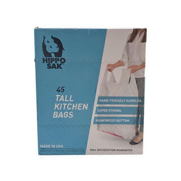 Hippo Sak Tall Kitchen Trash Bags With Handles 45 Ct Instacart