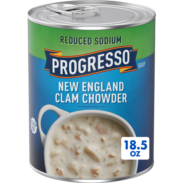Progresso New England Clam Chowder, Reduced Sodium Canned Soup