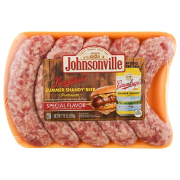 Johnsonville Bratwurst, Special Flavor, Summer Sandy Beer