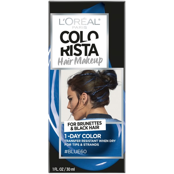 Colorista Hair Makeup 1 Day Hair Color Blue60 For Brunettes 1