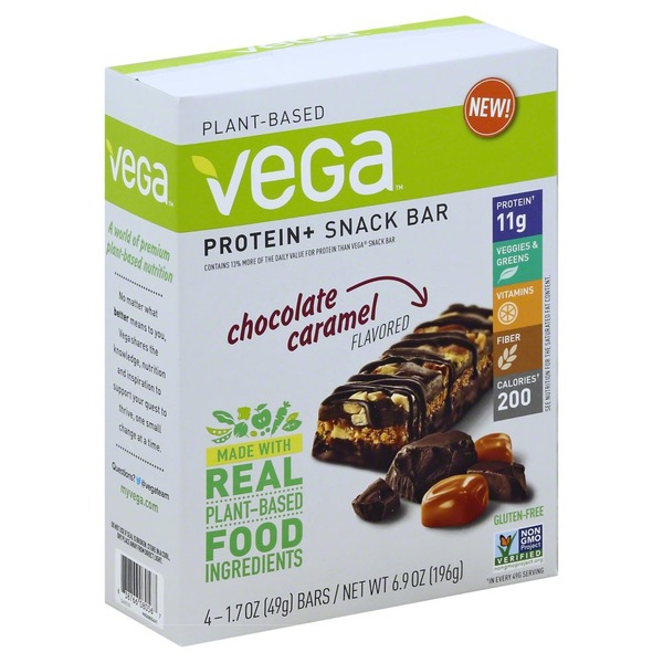Vega Protein + Snack Bar, Chocolate Caramel Flavored (1.7 oz) Instacart