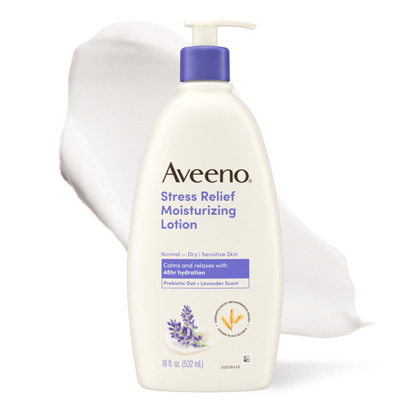Aveeno Stress Relief Moisturizing Lotion, Lavender Scent, 18 fl