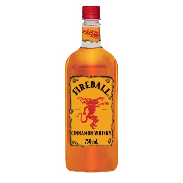 Fireball Cinnamon Whiskey, Cinnamon Whisky, Liquor, 66 Proof Same