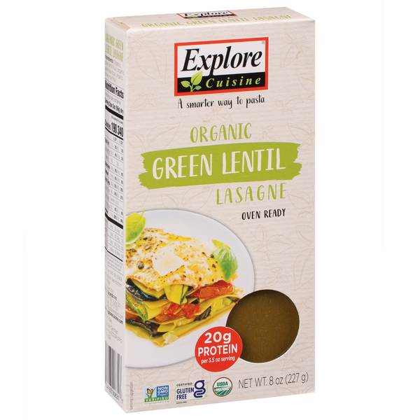 Explore Cuisine Lasagne, Organic, Green Lentil Same-Day Delivery