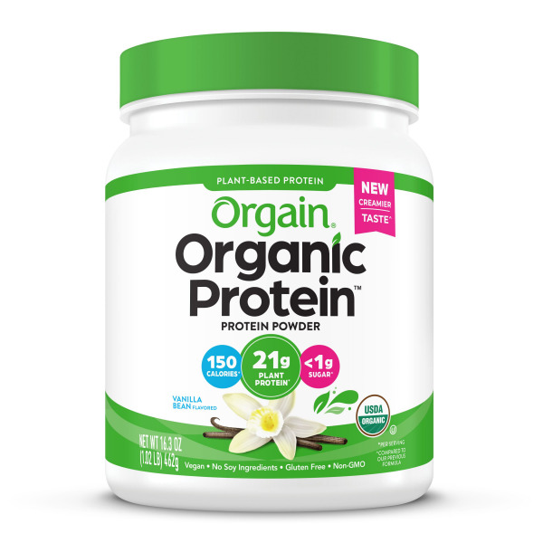 Orgain Organic Vegan Vanilla Bean Flavored Protein Powder