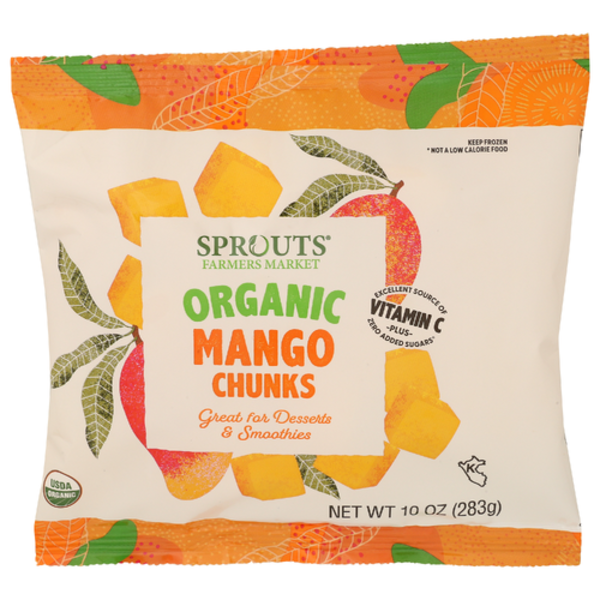 Sprouts Frozen Organic Mango Chunks