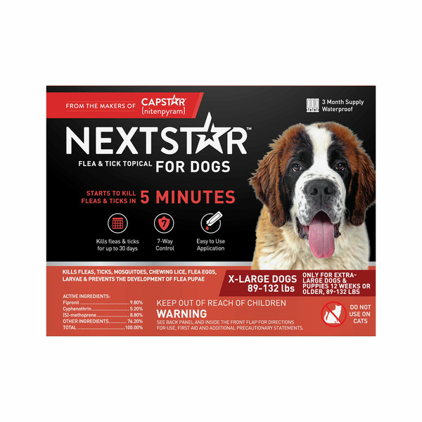 NextStar Flea & Tick Topical, for Dogs, X-Large Dogs (89-132 lbs)
