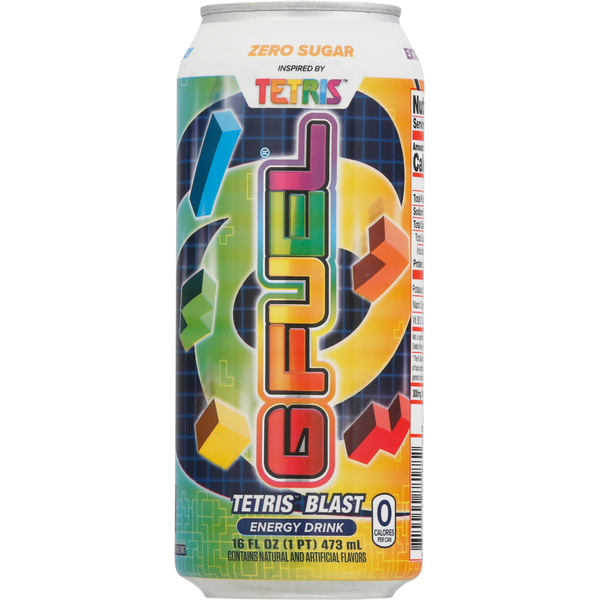 G FUEL Energy Drink, Zero Sugar, Tetris Blast Same-Day Delivery or
