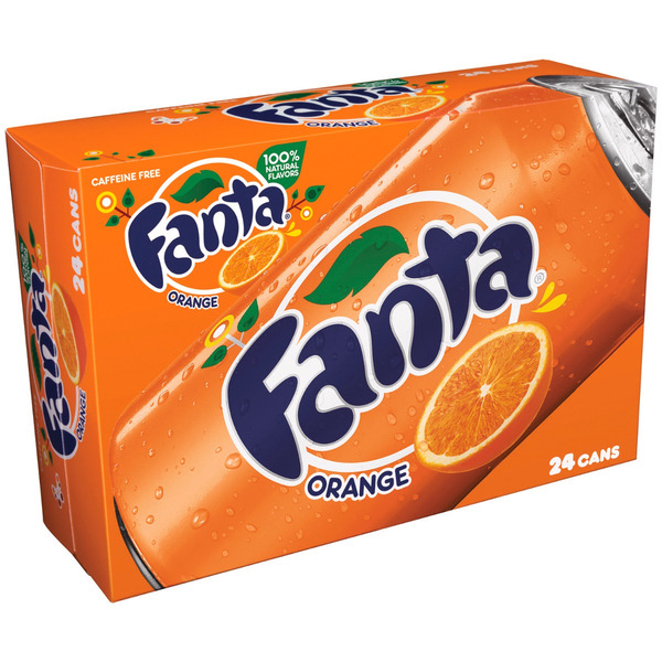 Fanta Orange Soda Cans, 12 fl oz, 24 Pack