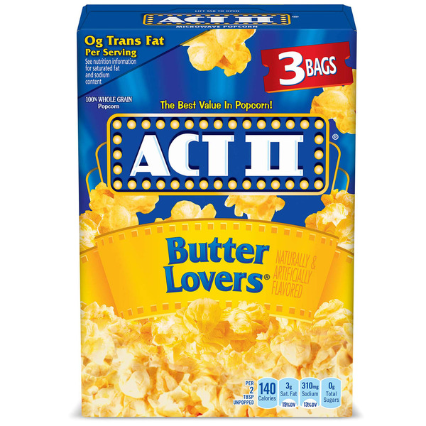 ACT II Butter Lovers Microwave Popcorn