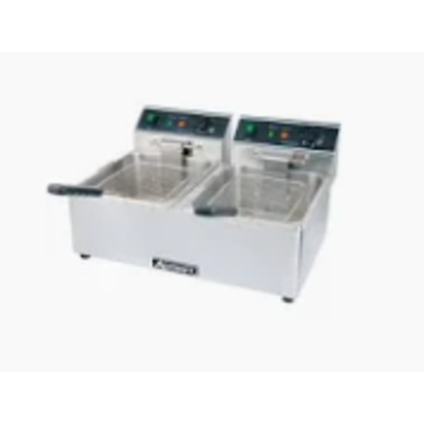 FRYER COUNTERTOP 2 TANK 15LB 120V #DF-6L/2