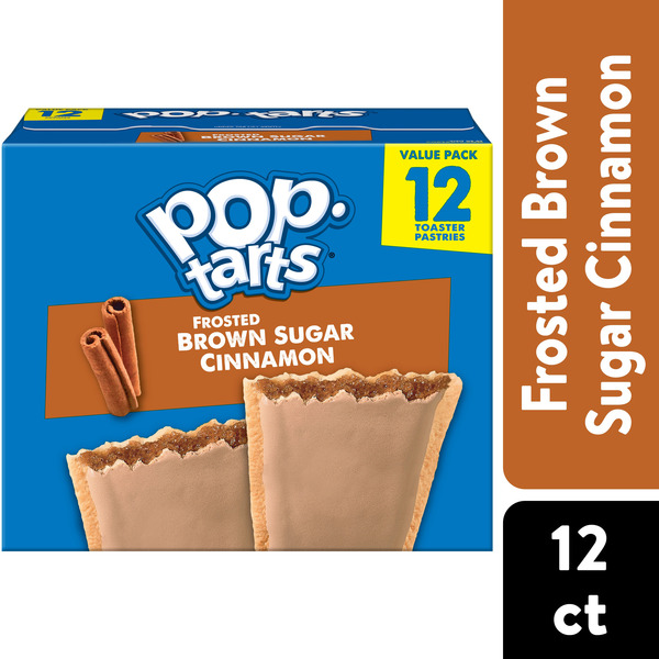 Pop-Tarts Frosted Brown Sugar Cinnamon Toaster Pastries, Breakfast Foods, Value Pack