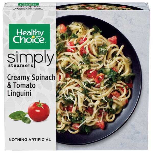 Healthy Choice Simply Steamers Creamy Spinach & Tomato Linguini