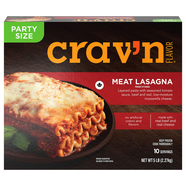 Crav'n Flavor Lasagna, Meat, Family Size Same-Day Delivery or