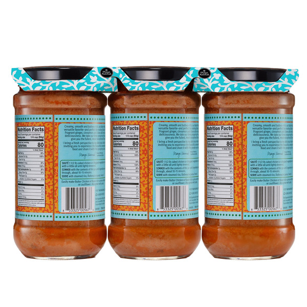 Maya Kaimal Butter Masala Indian Simmer Sauce, 16 oz, 3-count