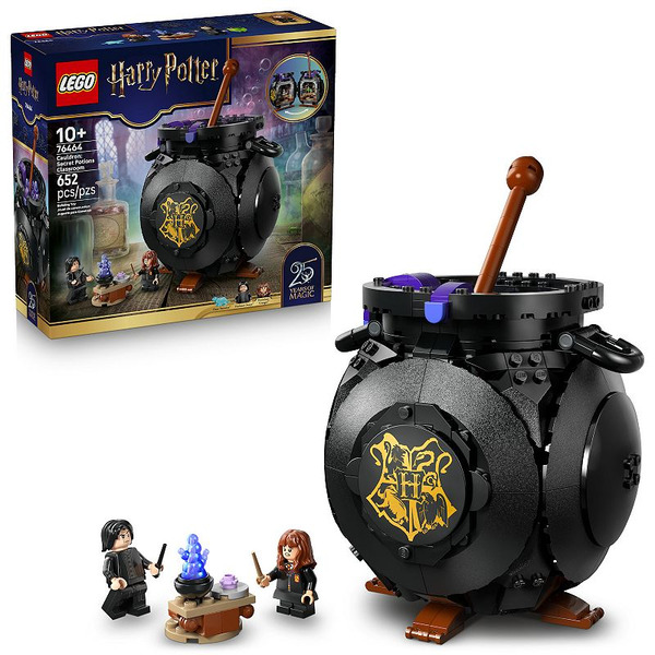 LEGO Harry Potter Secret Potions Classroom Cauldron 652-Piece Building Set 76464