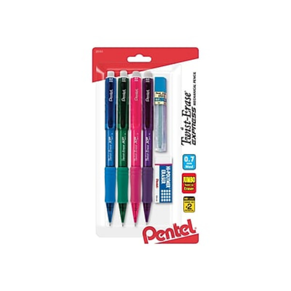 Pentel No. 2 Medium Lead Twist-Erase Express Mechanical Pencils
