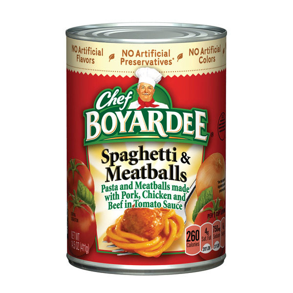 Chef Boyardee - Spaghetti & Meatballs Pasta - 24/14 oz Can