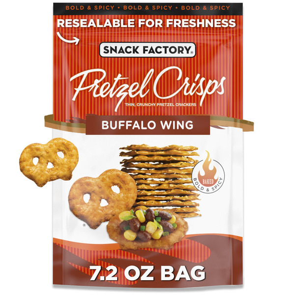 Snack Factory Buffalo Wing Pretzel Crisps Same-Day Delivery or