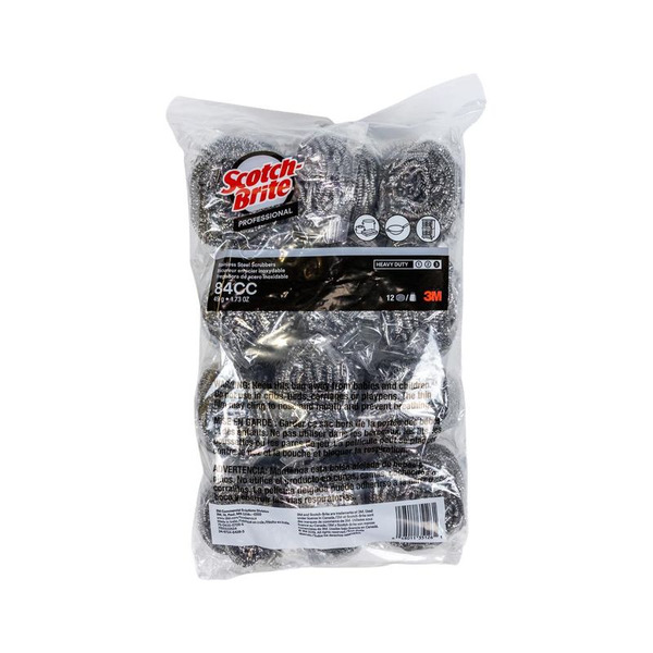 Scotch-Brite - Stainless Steel Scrubber 84cc - 12 ct