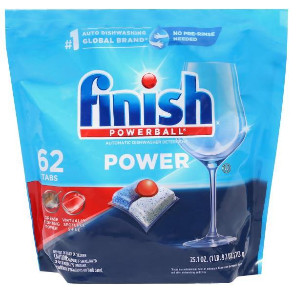 FINISH® Powerball Power Dishwasher Detergent Tablets - 62 ct Same-Day ...