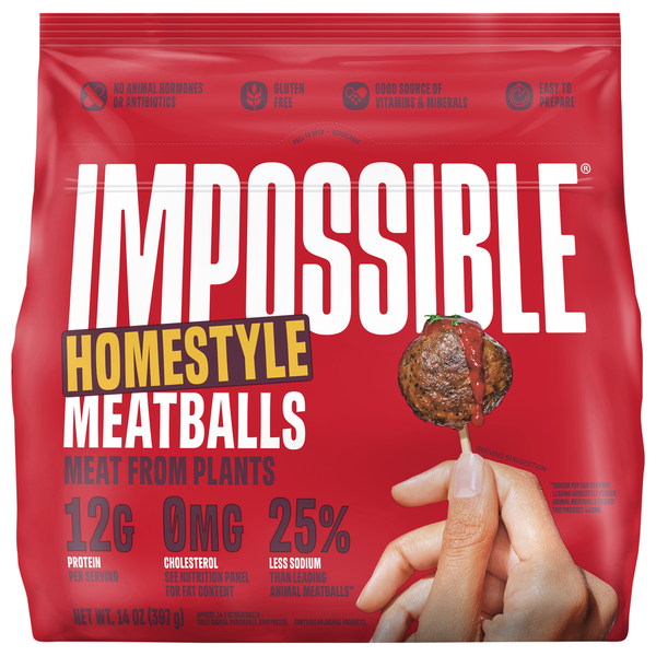 Impossible Homestyle Meatballs Meat From Plants