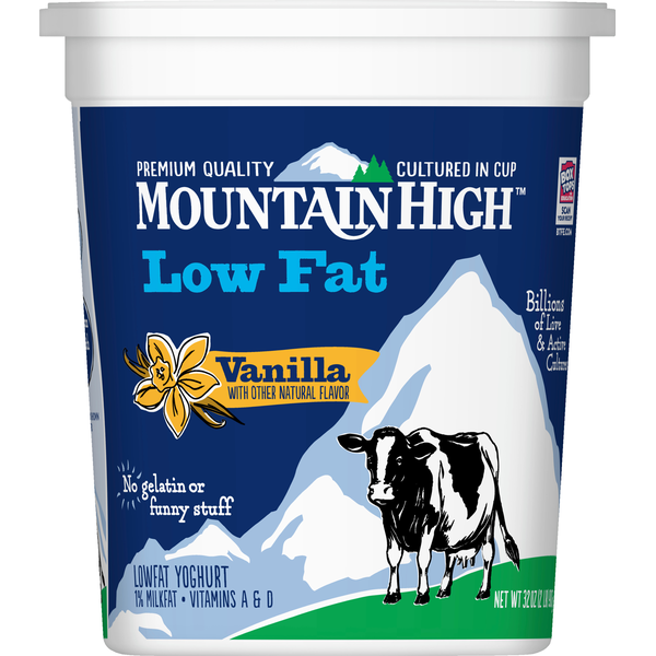 Mountain High Yoghurt, Low Fat, Vanilla (32 oz) Instacart
