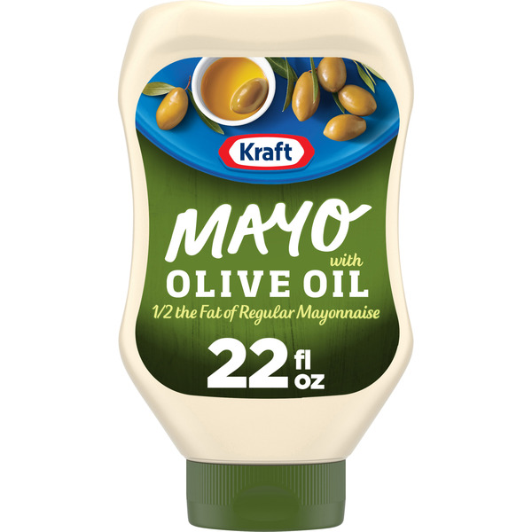Kraft Mayo with Olive Oil Reduced Fat Mayonnaise, Squeeze Bottle